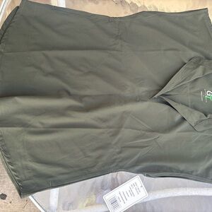 GT by GOLTECH Women's Olive Green Polo Top